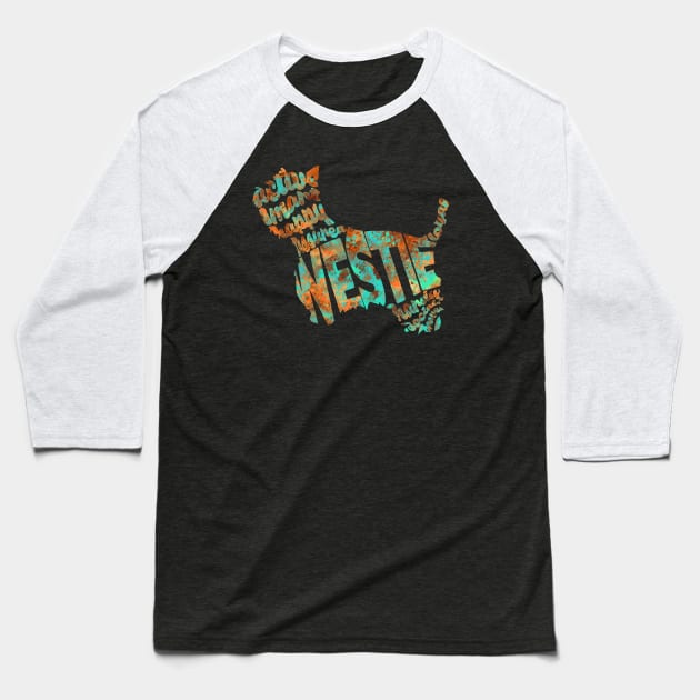 West Highland White Terrier Baseball T-Shirt by inspirowl